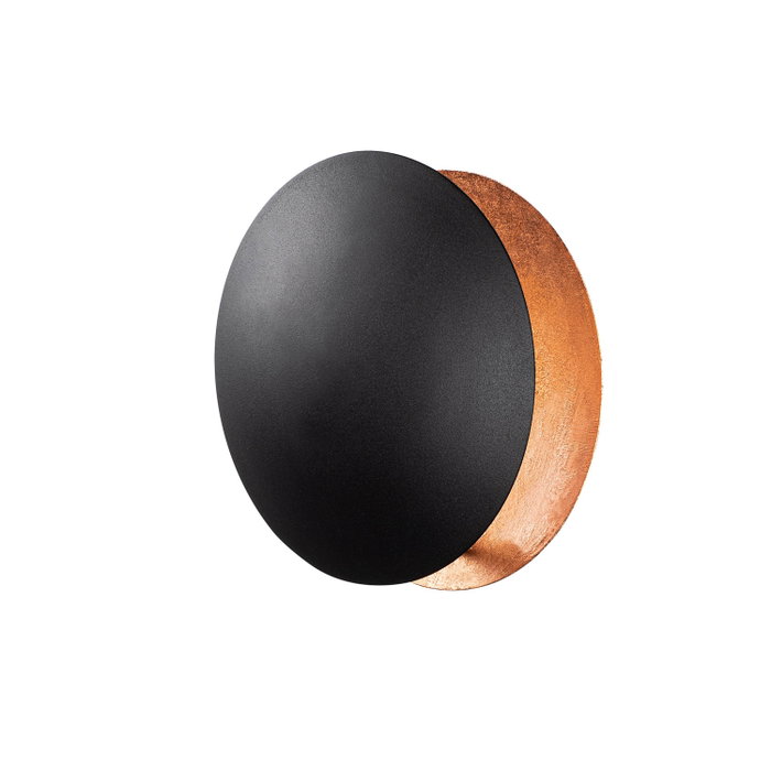 Opviq Lámpara de pared negra y cobre